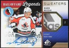 Mark Recchi [Autograph Tag] #HOF-MR Hockey Cards 2021 SP Game Used HOF Legends Sweaters Prices