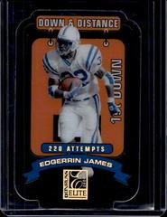 Edgerrin James [1st Down Die Cut] Football Cards 2000 Panini Donruss Elite Down and Distance Prices