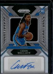 Cason Wallace [Silver Prizm] #11 Basketball Cards 2023 Panini Prizm Sensational Signature Prices