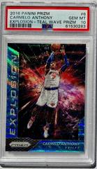 Carmelo Anthony [Teal Wave Prizm] #6 Basketball Cards 2016 Panini Prizm Explosion Prices