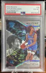 Jaylin Williams [Platinum] #95 Basketball Cards 2022 Panini Black Prices
