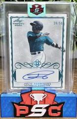 Julio Rodriguez [Platinum] #A-JR1 Baseball Cards 2020 Leaf Trinity Autographs Prices