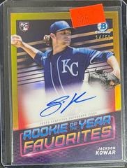 Jackson Kowar [Gold] Baseball Cards 2022 Bowman Rookie of the Year Favorites Autographs Prices