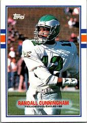 Randall Cunningham #22 Football Cards 1989 Topps American/UK Prices
