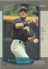 Bubba Carpenter #48 Baseball Cards 2000 Bowman Draft Picks Prices