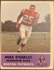 Ross O'Hanley #11 Football Cards 1962 Fleer Prices