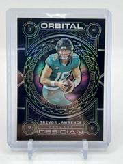 Trevor Lawrence [Green Electric Etch] #10 Football Cards 2023 Panini Obsidian Orbital Prices