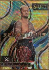 Solo Sikoa [Gold Wave] #14 Wrestling Cards 2023 Panini Select WWE Sensations Prices