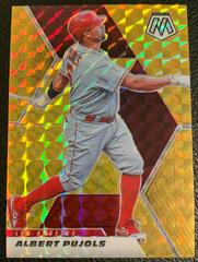 Albert Pujols [Gold Mosaic] Baseball Cards 2021 Panini Mosaic Prices