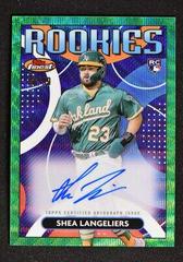 Shea Langeliers [Green Wave] #RDA-SL Baseball Cards 2023 Topps Finest Rookies Design Variation Autographs Prices