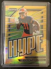 Devon Witherspoon [Gold] #HP-18 Football Cards 2023 Panini Prizm Draft Picks Hype Prices
