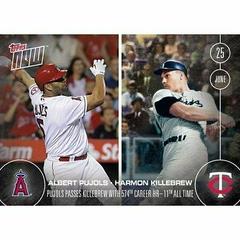Albert Pujols, Harmon Killebrew Baseball Cards 2016 Topps Now Prices