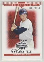 Carlton Fisk #50 Baseball Cards 2007 Topps Triple Threads Prices