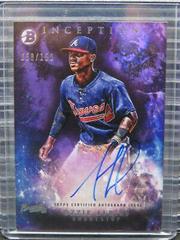 Ozzie Albies [Purple] Baseball Cards 2016 Bowman Inception Prospect Autographs Prices