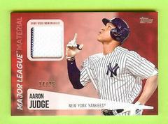 Aaron Judge [Red] #AJ Baseball Cards 2019 Topps Major League Material Prices