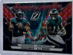 Jalen Hurts , A. J. Brown [Red] #TL-JA Football Cards 2022 Panini Zenith Thunder and Lightning Prices