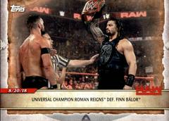 Universal Champion Roman Reigns Def. Finn Balor #15 Wrestling Cards 2020 Topps WWE Road to WrestleMania Prices
