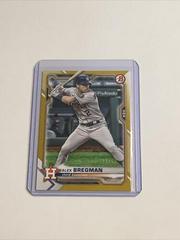 Alex Bregman [Gold] #25 Baseball Cards 2021 Bowman Prices