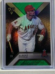Albert Pujols [Emerald] #6 Baseball Cards 2016 Topps Triple Threads Prices
