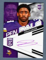 Jordan Addison [Purple Ink] #PPJA Football Cards 2023 Panini Donruss Elite Pen Pals Autographs Prices
