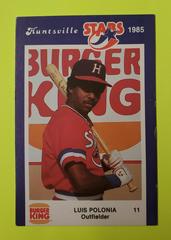 Luis Polonia #11 Baseball Cards 1985 Topps Mini Prices