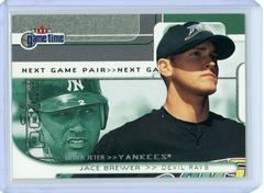 Derek Jeter, Jace Brewer #110 Baseball Cards 2001 Fleer Game Time Prices