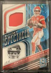 Patrick Mahomes II [Neon Blue] #SS-PMA Football Cards 2022 Panini Spectra Sunday Spectacle Prices