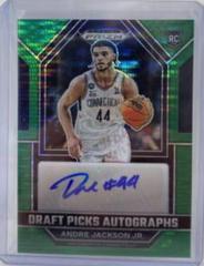 Andre Jackson Jr. [Green Pulsar] #DPA-AJJ Basketball Cards 2023 Panini Prizm Draft Picks Autographs Prices