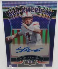Spencer Rattler [Purple] Football Cards 2022 Leaf Valianz Autographs All-American Prices