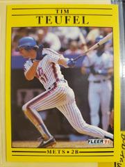 Tim Teufel #162 Baseball Cards 1991 Fleer Prices