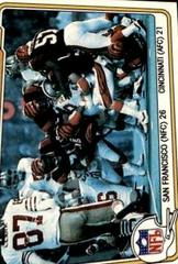 Super Bowl XVI [San Francisco vs. Cincinnati] Football Cards 1982 Fleer Team Action Prices