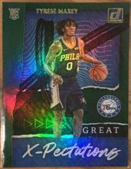 Tyrese Maxey [Green Flood] Basketball Cards 2020 Donruss Great X-Pectations Prices