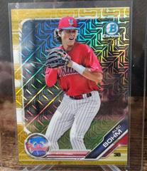 Alec Bohm [Gold Refractor] Baseball Cards 2019 Bowman Mega Box Chrome Prices