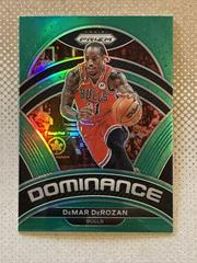 DeMar DeRozan [Green] #18 Basketball Cards 2022 Panini Prizm Dominance Prices