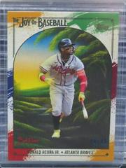 Ronald Acuna Jr. [Paint Splatter] Baseball Cards 2023 Topps X Bob Ross The Joy Of Prices