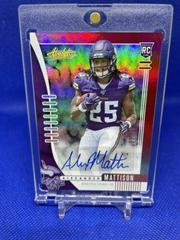 Alexander Mattison [Spectrum Red Autograph] Football Cards 2019 Panini Absolute Prices
