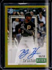 Ke'Bryan Hayes [Gold] #93RA-KH Baseball Cards 2021 Bowman Heritage Chrome Rookie Autographs Prices