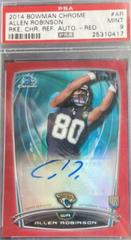 Allen Robinson [Red] #AR Football Cards 2014 Bowman Chrome Rookie Refractor Autographs Prices
