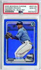 Wander Franco [Blue Refractor] #BCP-163 Baseball Cards 2020 Bowman Chrome Prospects Prices