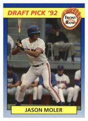 Jason Moler Baseball Cards 1992 Front Row Draft Picks Prices
