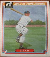 Mel Ott Baseball Cards 1983 Donruss Hall of Fame Heroes Prices