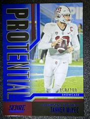 Tanner McKee [Showcase] #6 Football Cards 2023 Panini Score Protential Prices