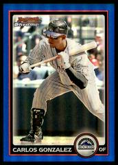 Carlos Gonzalez #29 Baseball Cards 2010 Bowman Chrome Prices