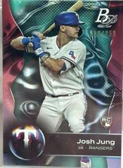 Josh Jung [Aqua Ice] Baseball Cards 2023 Bowman Platinum Prices