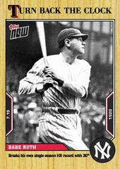 Babe Ruth Baseball Cards 2022 Topps Now Turn Back the Clock Prices