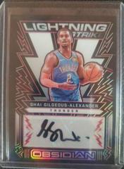 Shai Gilgeous Alexander [Red] Basketball Cards 2021 Panini Obsidian Lightning Strike Signatures Prices
