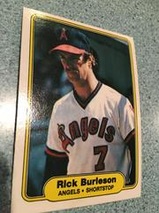 Rick Burleson #453 Baseball Cards 1982 Fleer Prices