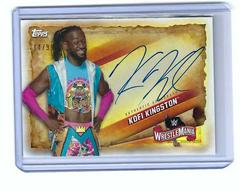 Kofi Kingston Wrestling Cards 2020 Topps WWE Road to WrestleMania Autographs Prices