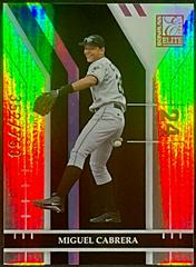 Miguel Cabrera [Turn of the Century] #99 Baseball Cards 2004 Donruss Elite Prices