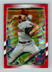 Aaron Nola [Red Refractor] #46 Baseball Cards 2021 Topps Chrome Ben Baller Prices